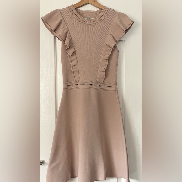 NWT Sandro Tilla Knit Dress in Nude - size US 4 - Picture 3 of 13